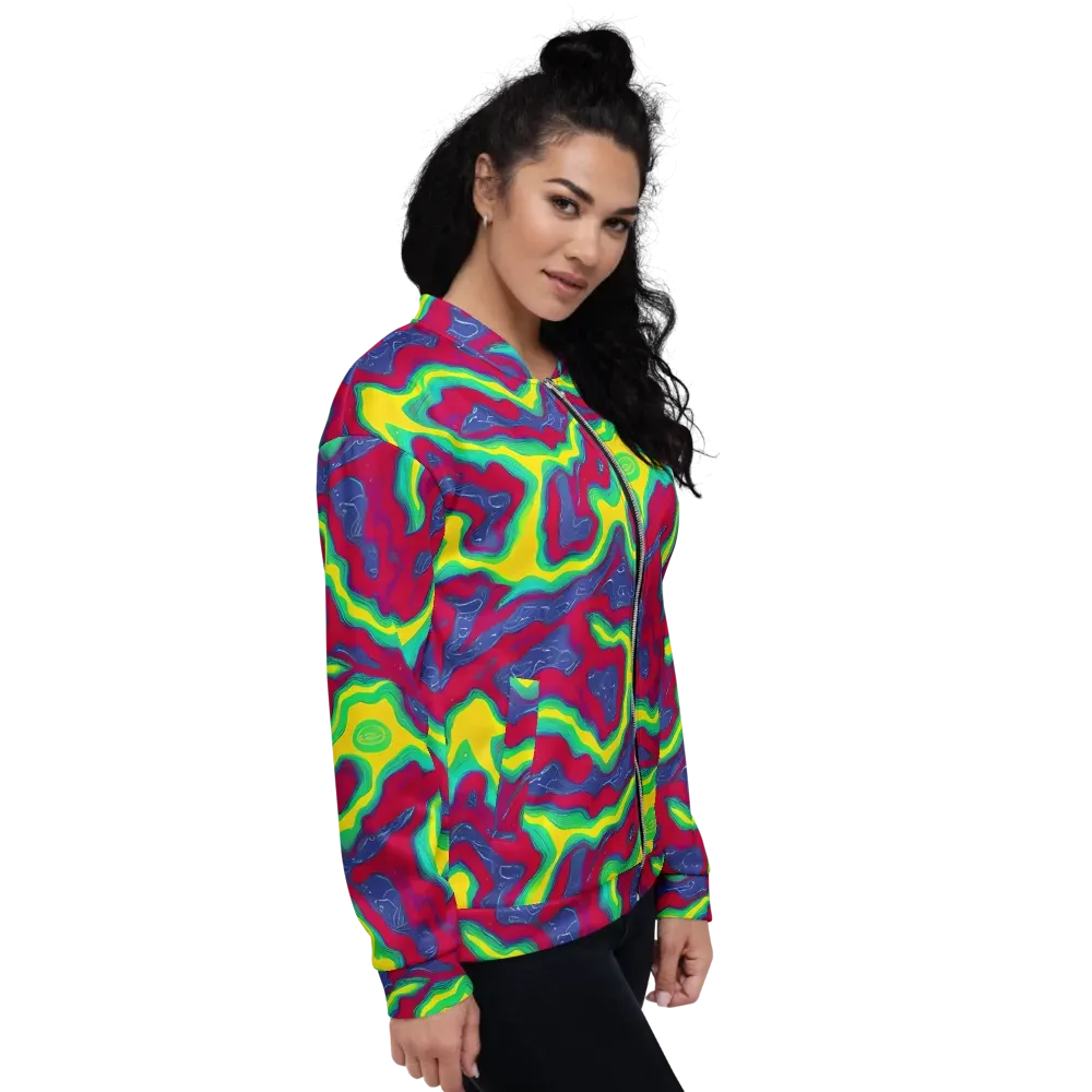 Voltage Valley on Bomber Jacket — Right