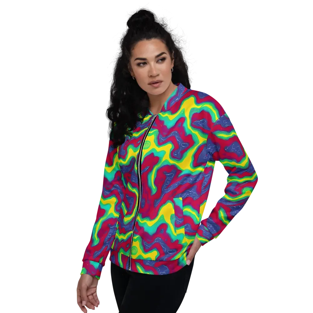 Voltage Valley on Bomber Jacket — Left