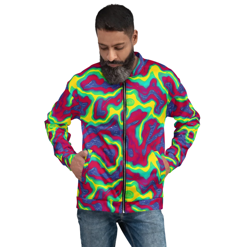 Voltage Valley on Bomber Jacket — Front