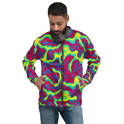 Voltage Valley on a Bomber Jacket