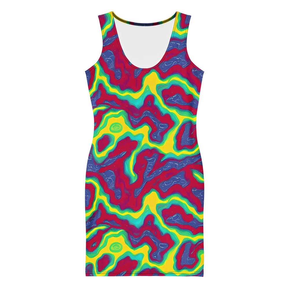 Voltage Valley on Bodycon Dress — Front