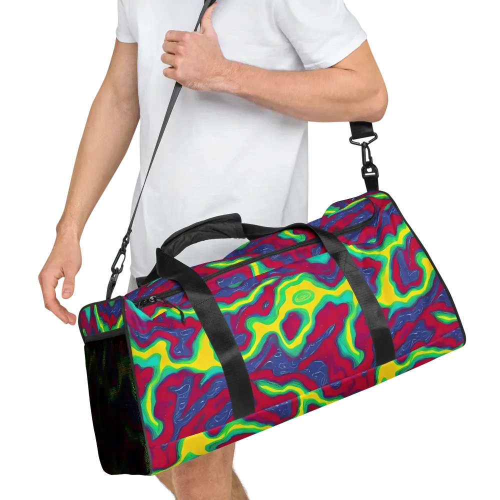 Voltage Valley on Duffle Bag — Right Front