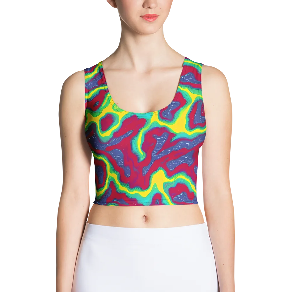 Voltage Valley on Crop Top — Front