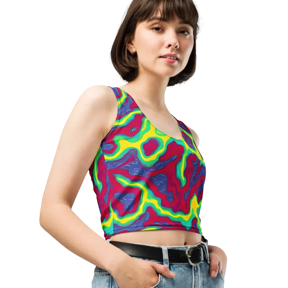 Voltage Valley on Crop Top — Right Front