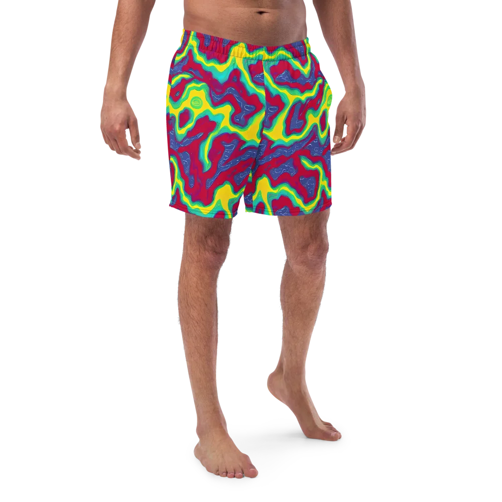 Voltage Valley on Swim Trunks — Front