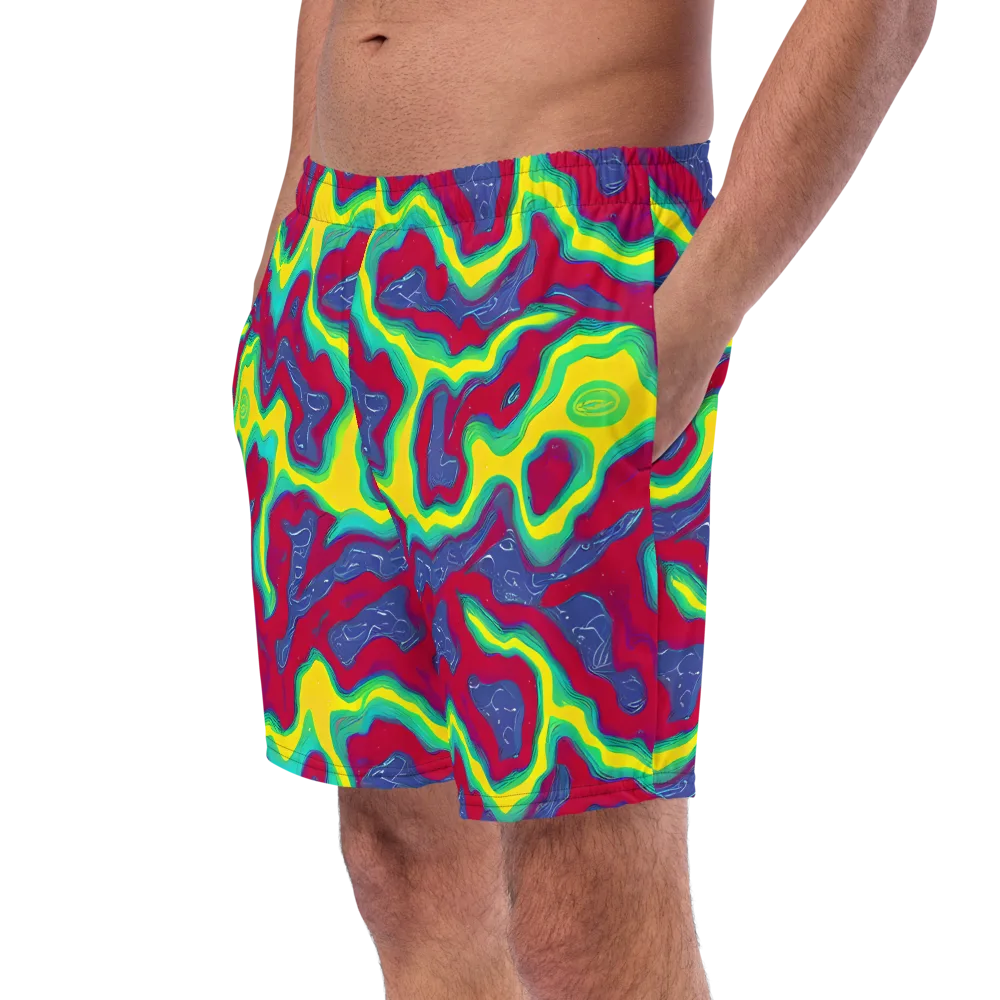 Voltage Valley on Swim Trunks — Left Front