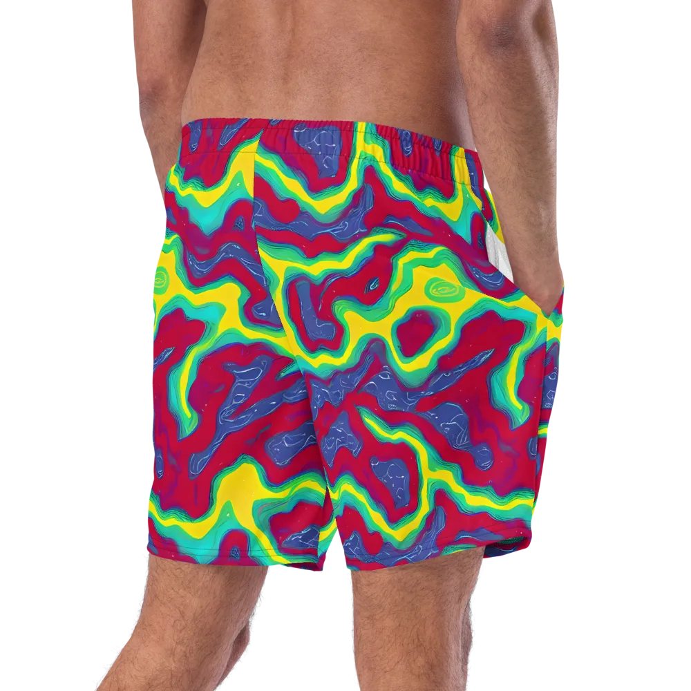 Voltage Valley on Swim Trunks — Right Back