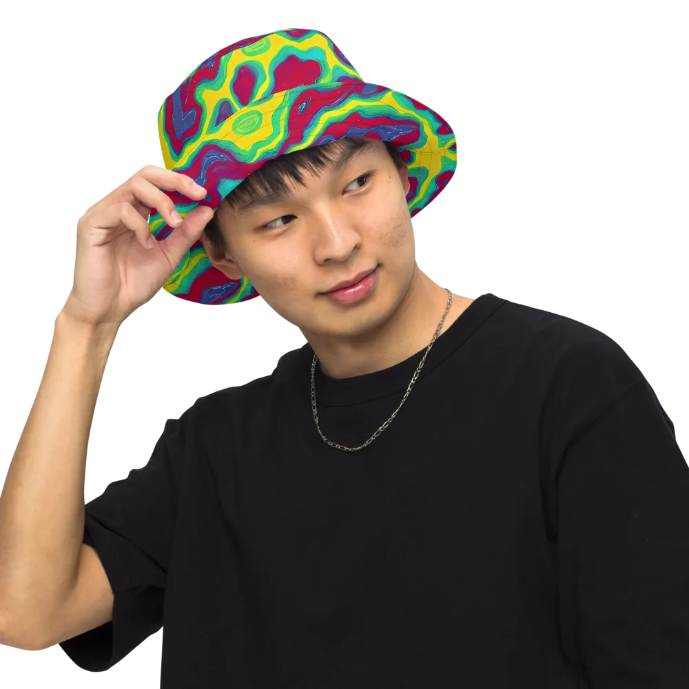 Voltage Valley on Reversible Bucket Hat — Front Inside