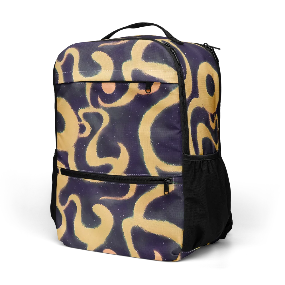 Midnight Ouroboros on Utility Backpack — Left Front