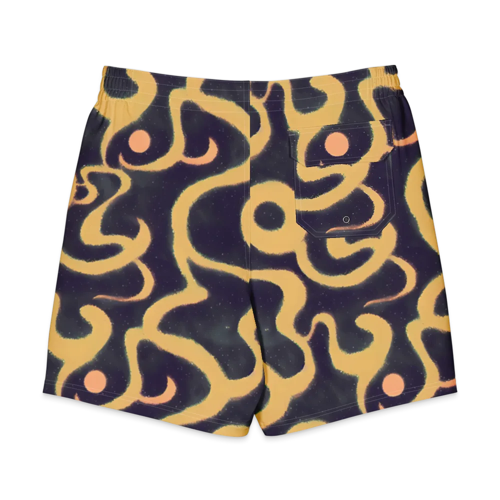 Midnight Ouroboros on Men's Board Shorts — Back