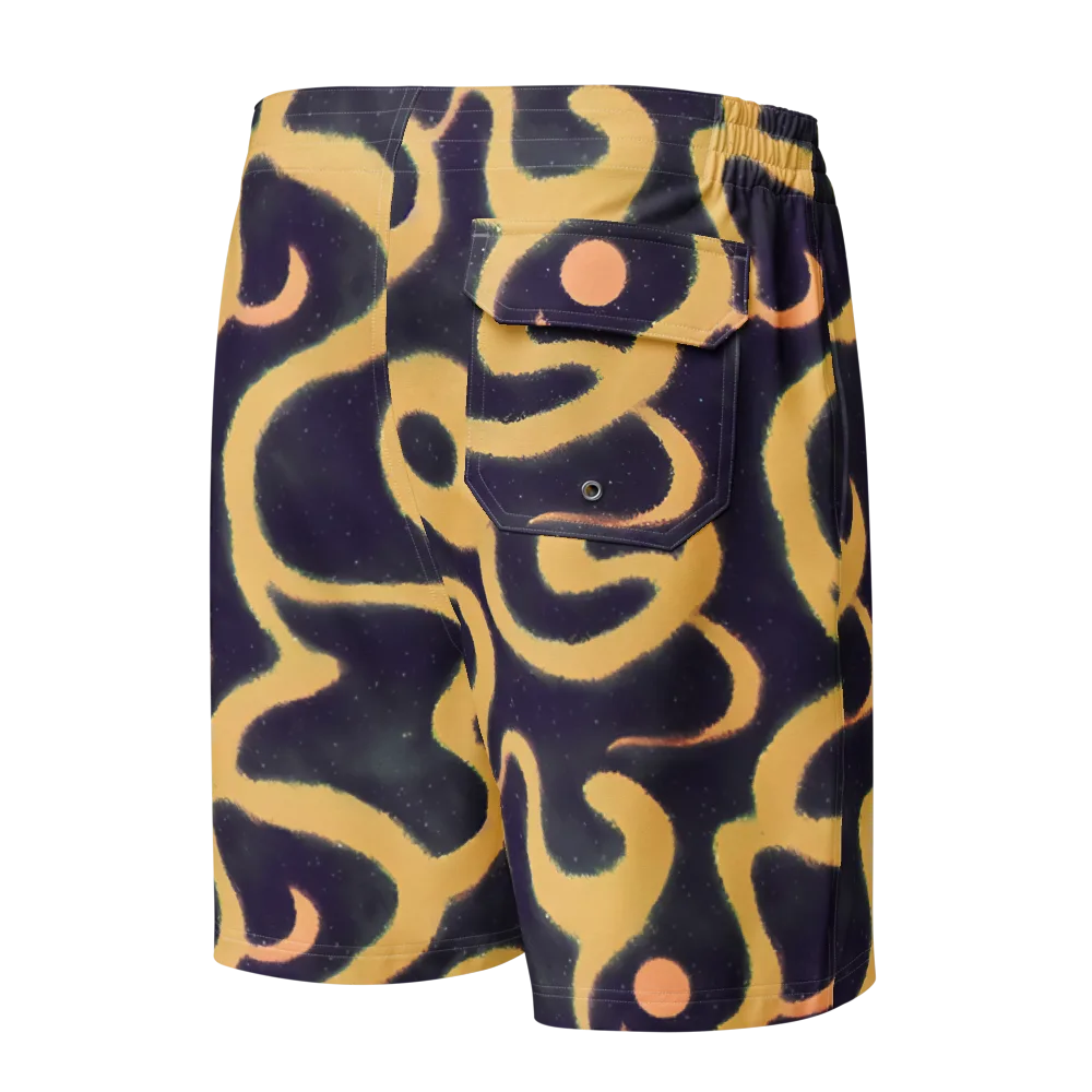 Midnight Ouroboros on Men's Board Shorts — Back
