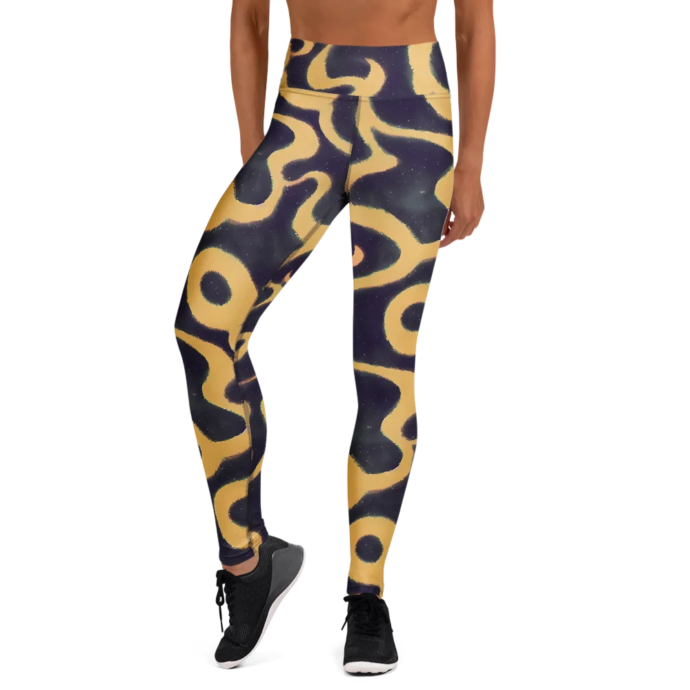 Midnight Ouroboros on Yoga Leggings — Front