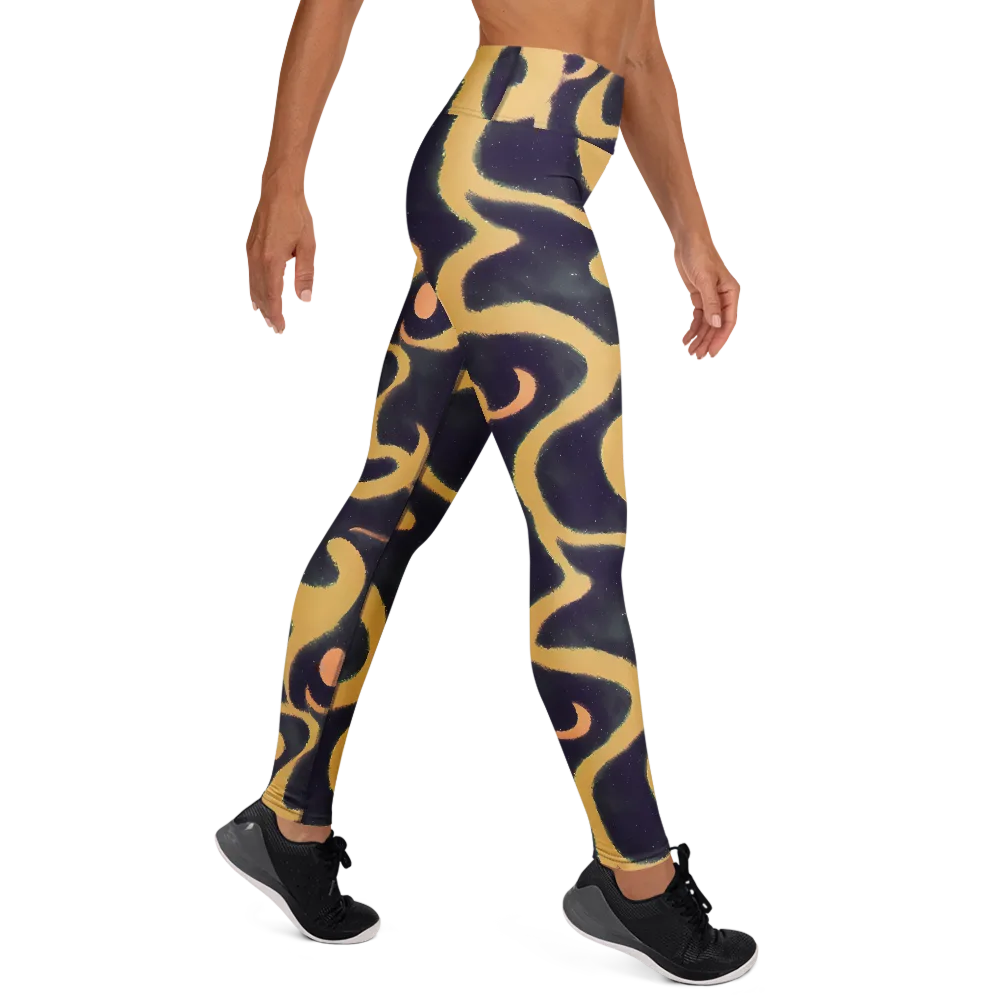 Midnight Ouroboros on Yoga Leggings — Right