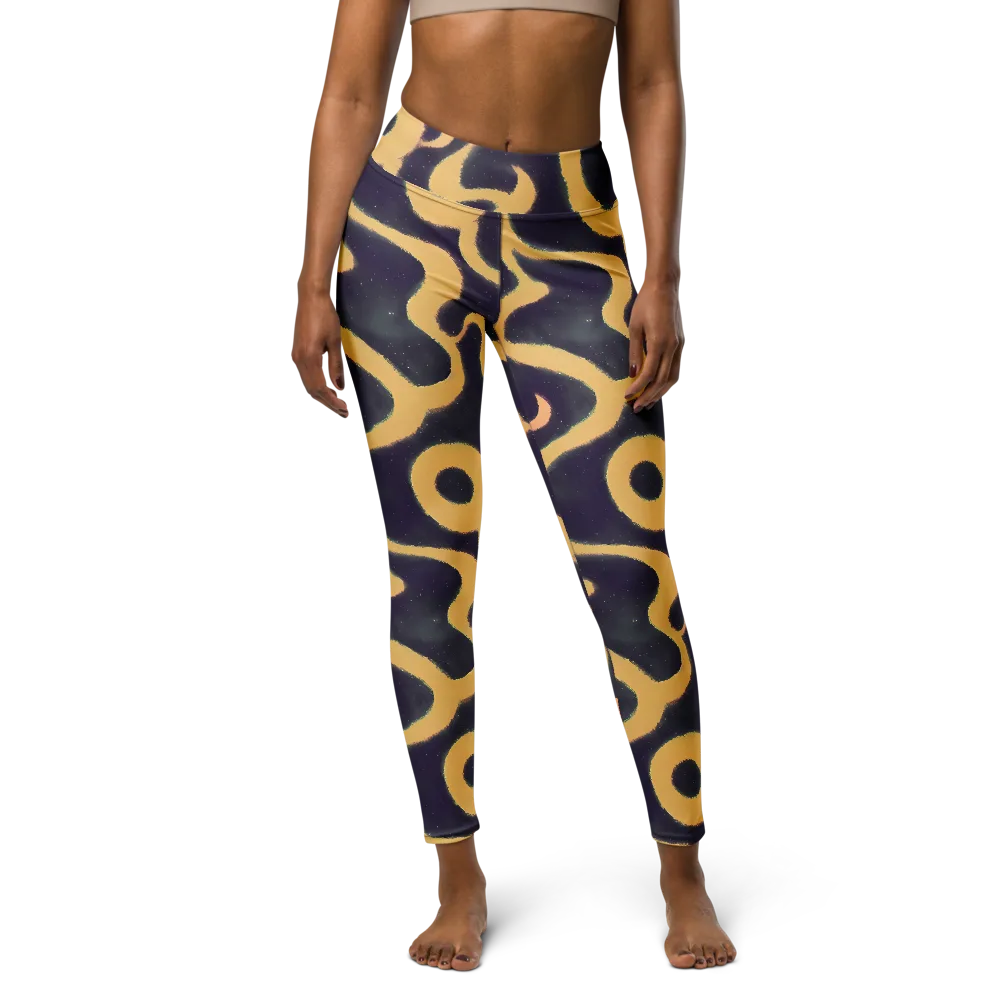 Midnight Ouroboros on Yoga Leggings — Front