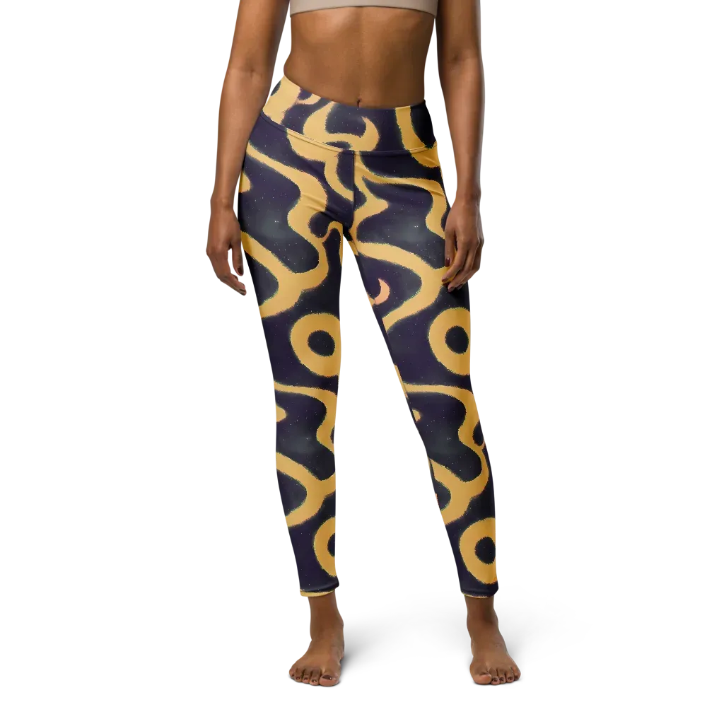 Midnight Ouroboros on Yoga Leggings — Front