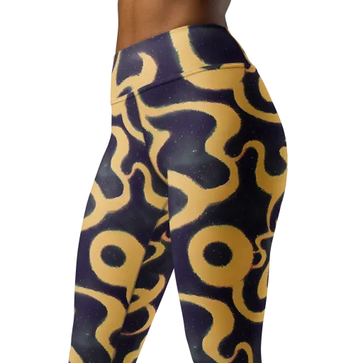 Midnight Ouroboros on a Yoga Leggings