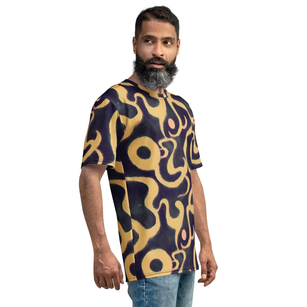 Midnight Ouroboros on Men's Crew Neck T-Shirt — Right