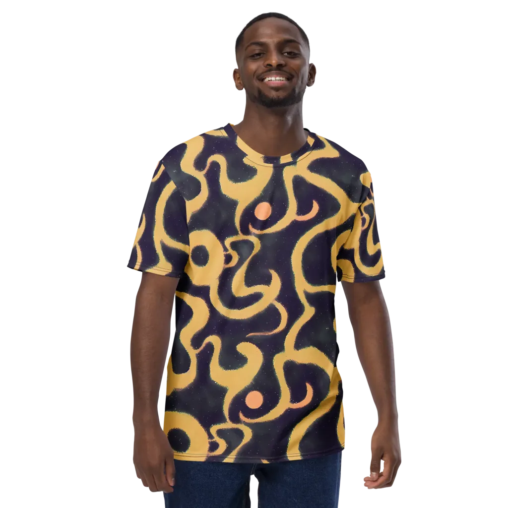 Midnight Ouroboros on Men's Crew Neck T-Shirt — Front