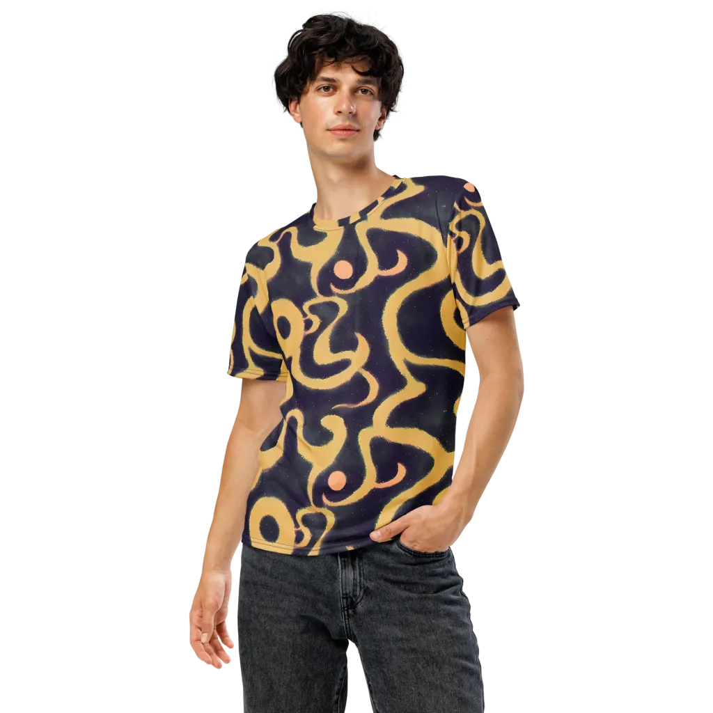 Midnight Ouroboros on Men's Crew Neck T-Shirt — Front