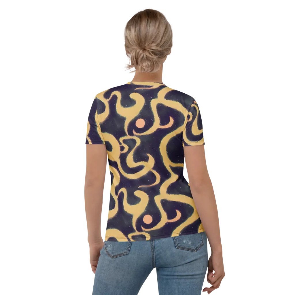 Midnight Ouroboros on Women's Crew Neck T-Shirt — Back