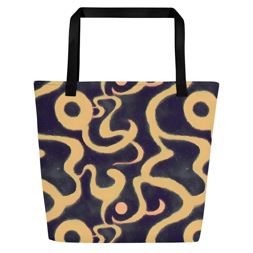 Midnight Ouroboros on Large Tote Bag W/ Pocket — Front