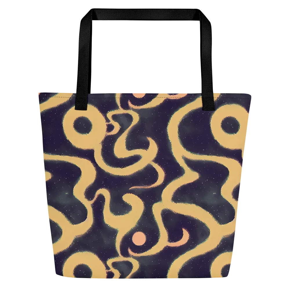 Midnight Ouroboros on Large Tote Bag W/ Pocket — Front