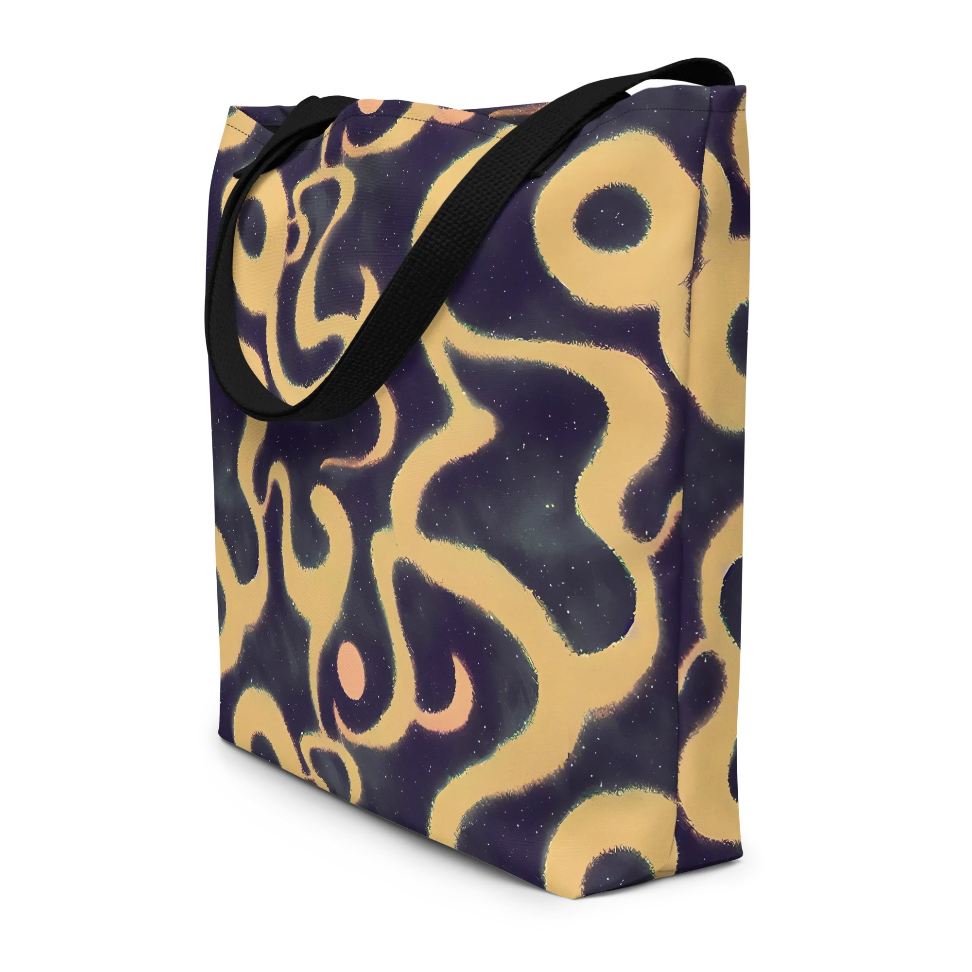 Midnight Ouroboros on Large Tote Bag W/ Pocket — Front