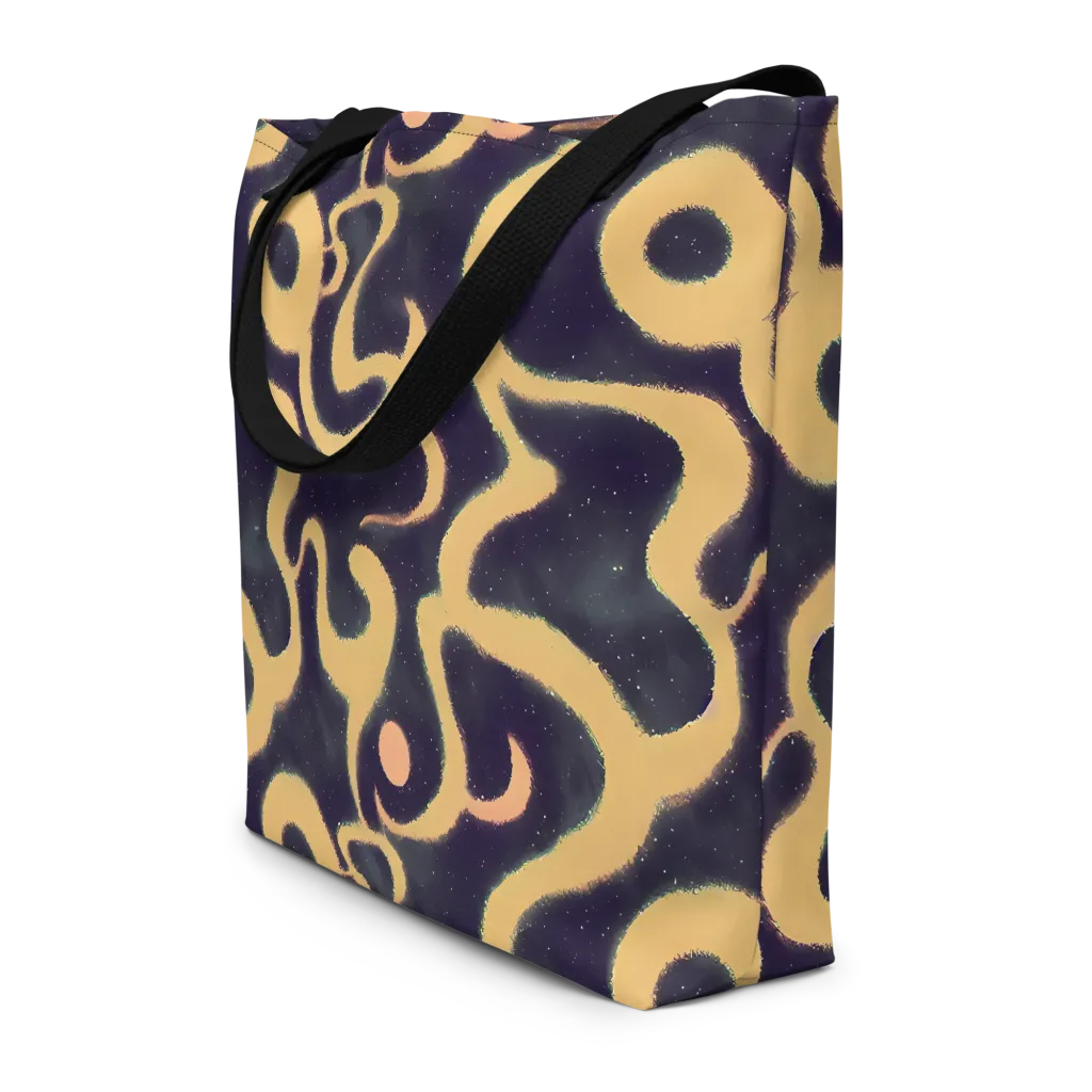Midnight Ouroboros on Large Tote Bag W/ Pocket — Front