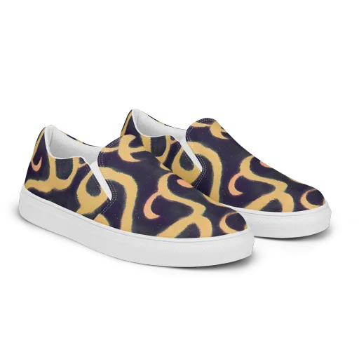 Midnight Ouroboros on a Women's Slip-On Canvas Shoes