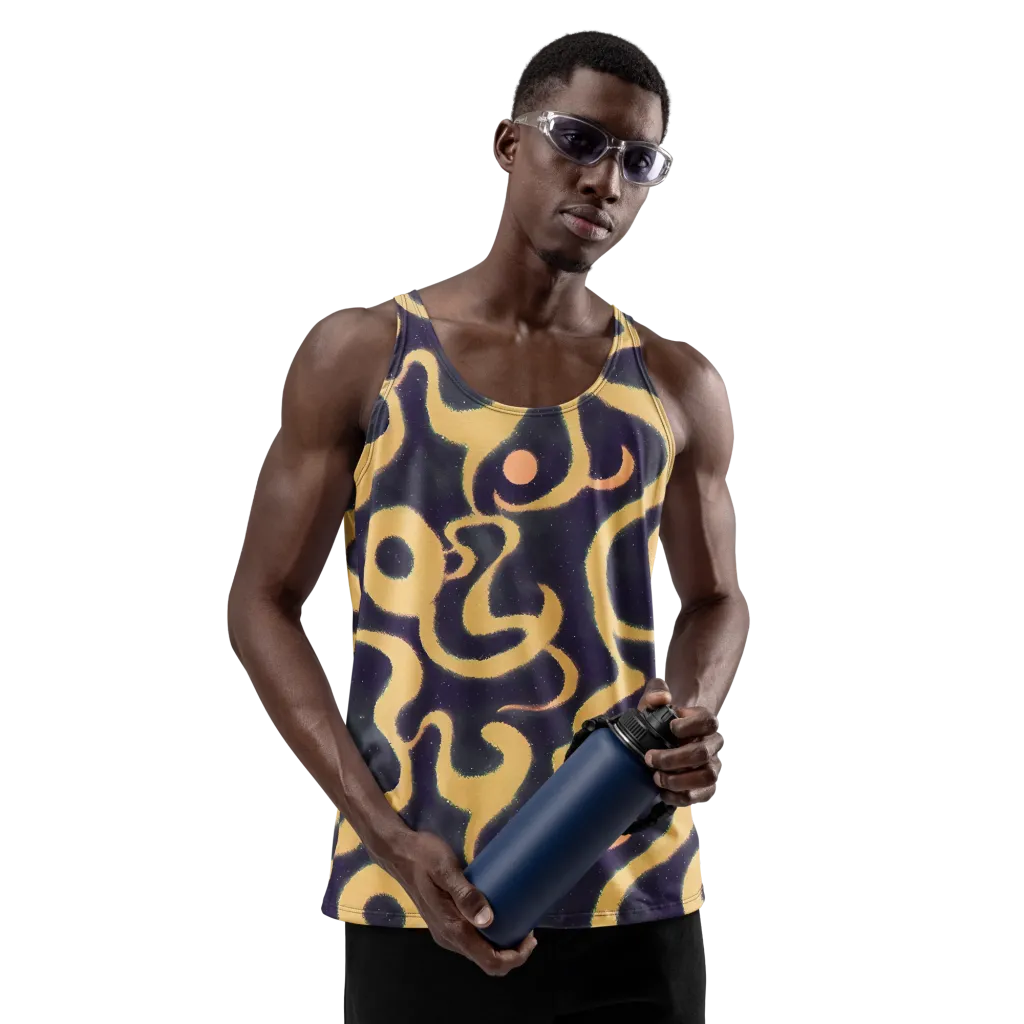Midnight Ouroboros on Men's Tank Top — Front