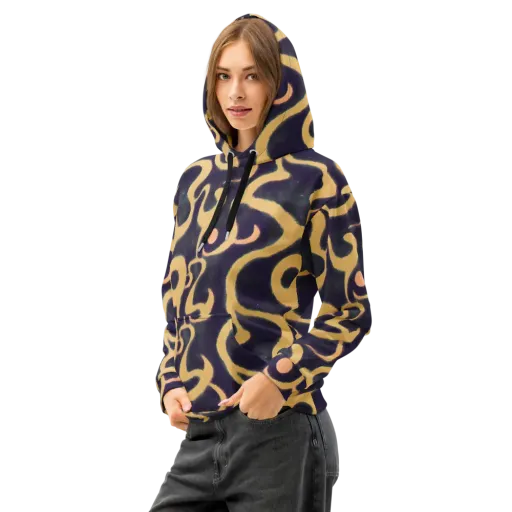Midnight Ouroboros on a Cotton Hoodie