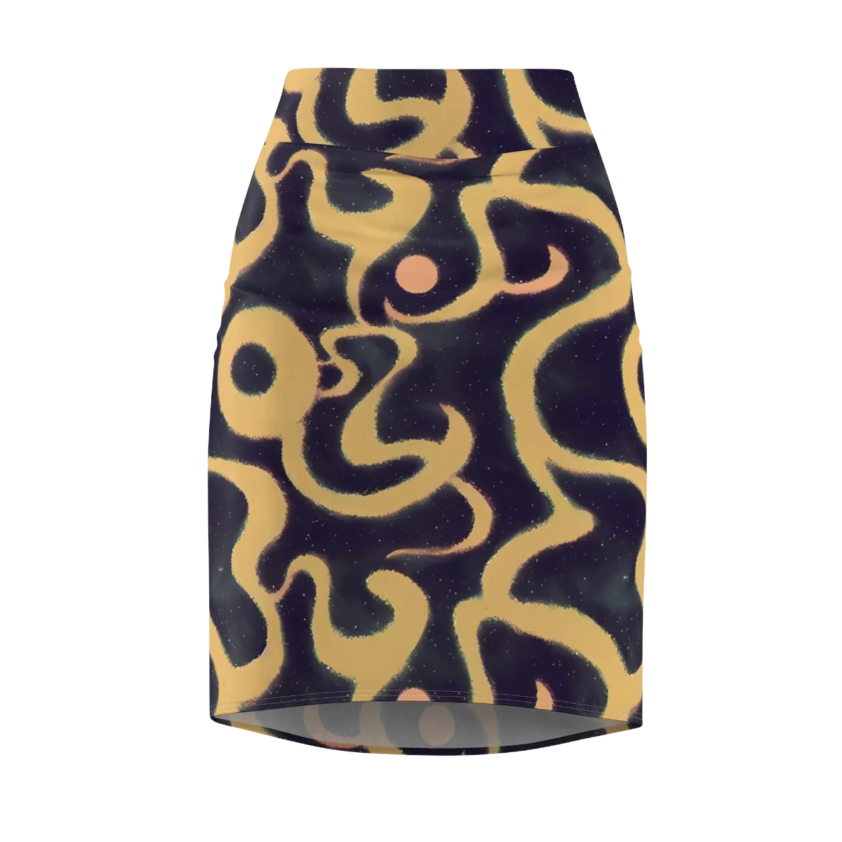 Midnight Ouroboros on Pencil Skirt — Front