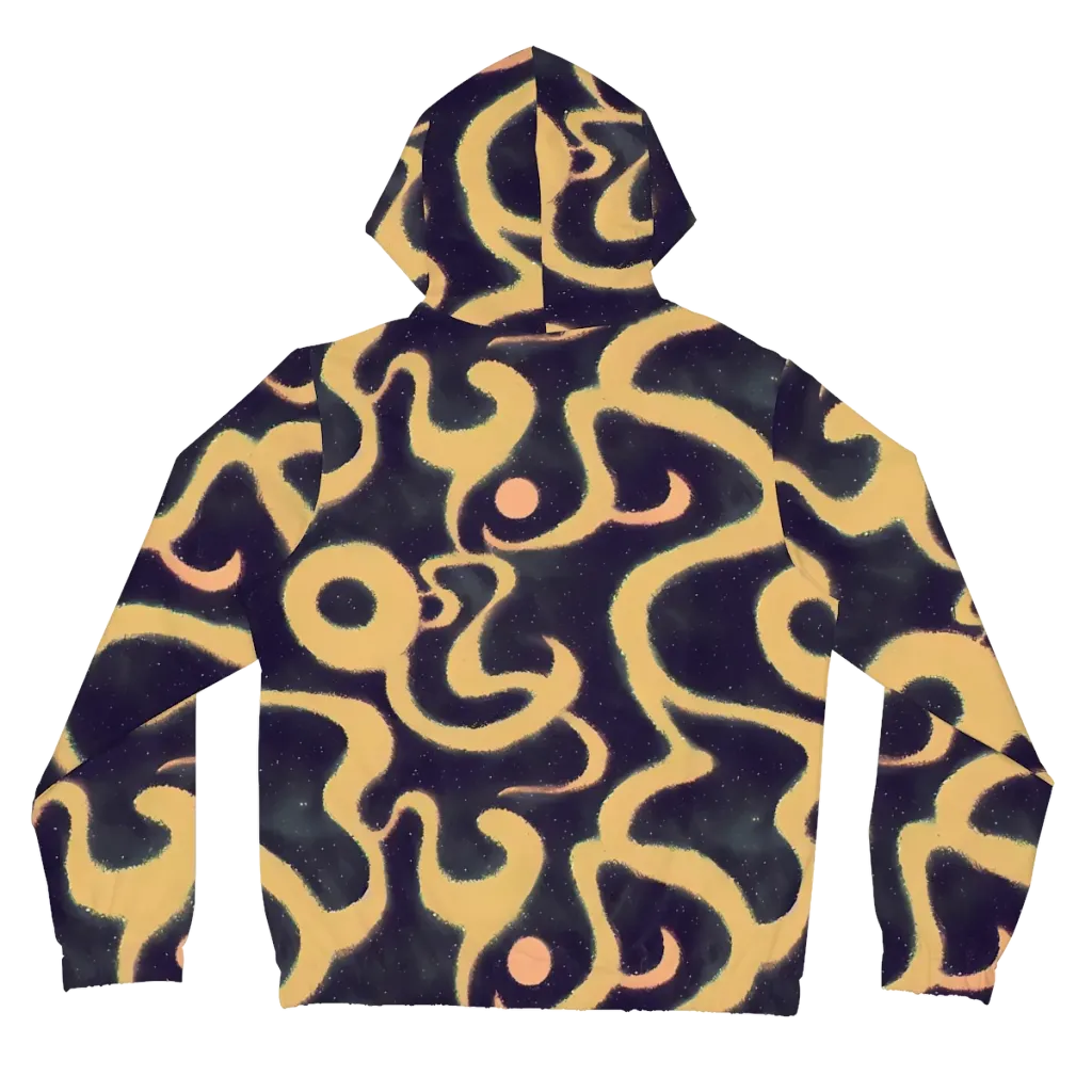 Midnight Ouroboros on Women's Full-Zip Hoodie — Back