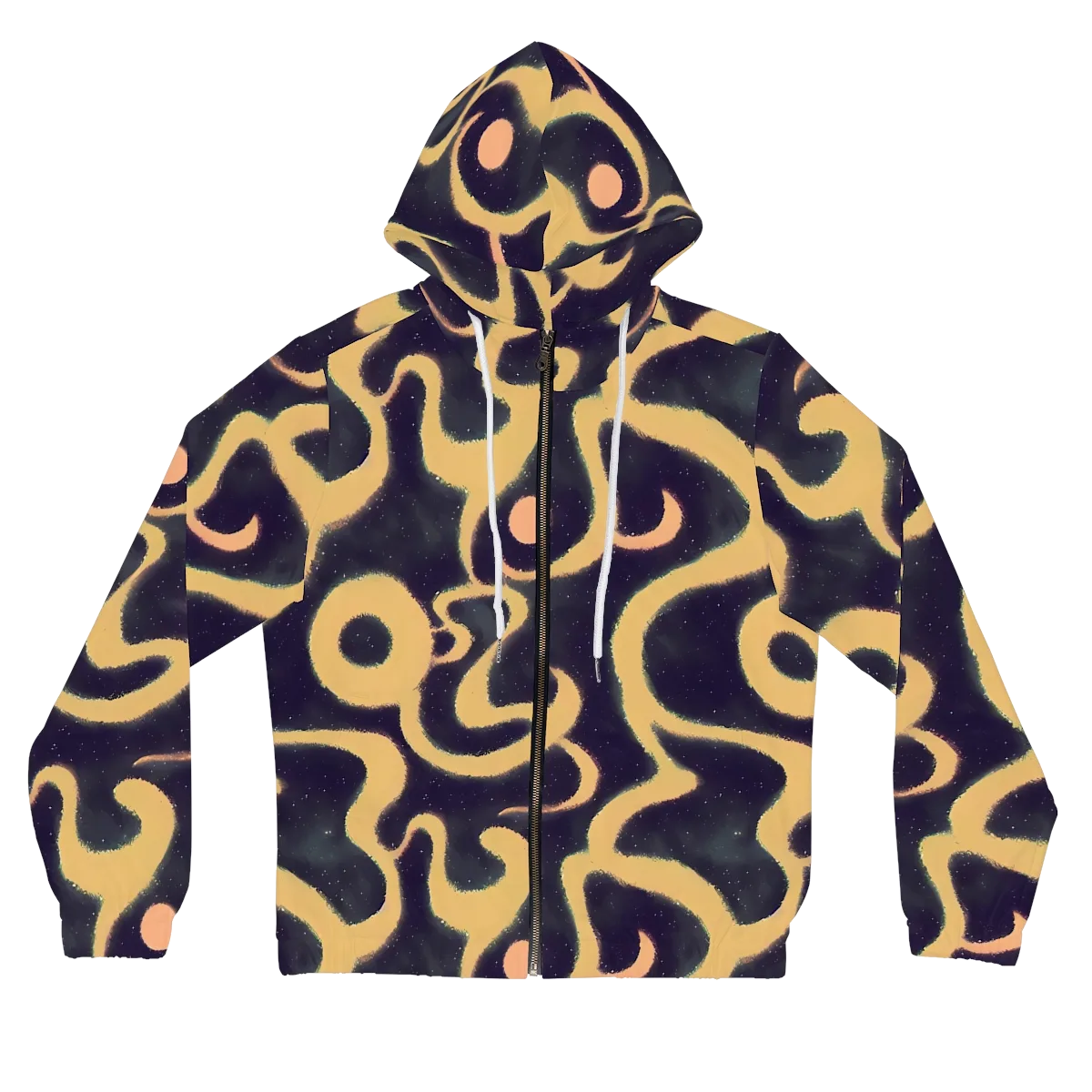 Midnight Ouroboros on Women's Full-Zip Hoodie — Front