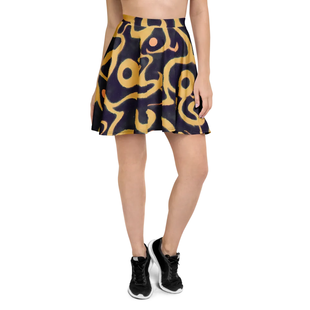 Midnight Ouroboros on Skater Skirt — Front
