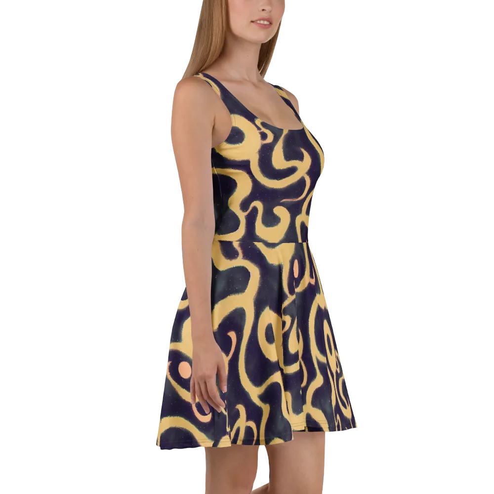 Midnight Ouroboros on Skater Dress — Right