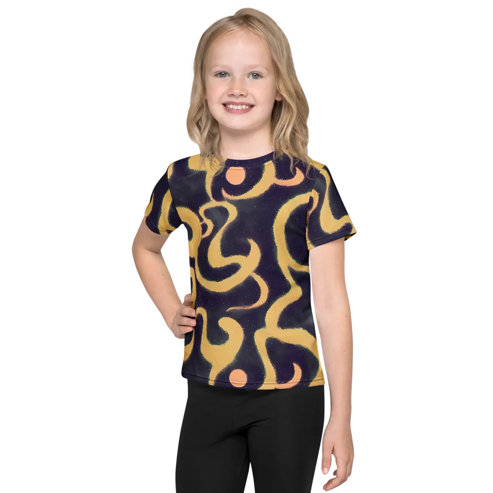 Midnight Ouroboros on Kids Crew Neck T-Shirt — Front