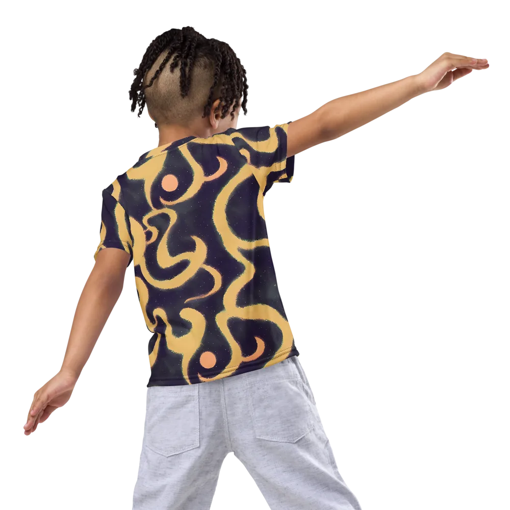Midnight Ouroboros on Kids Crew Neck T-Shirt — Back