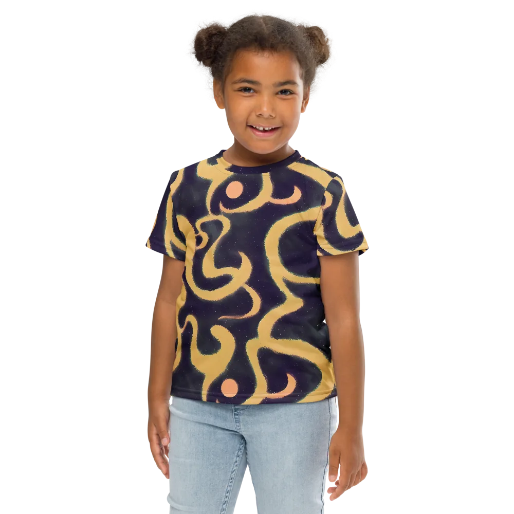 Midnight Ouroboros on Kids Crew Neck T-Shirt — Front