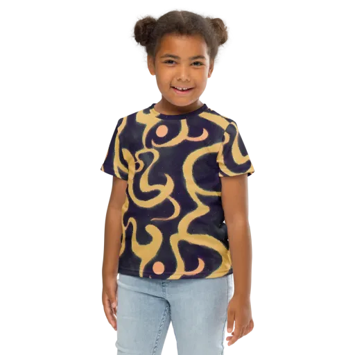 Midnight Ouroboros on a Kids Crew Neck T-Shirt