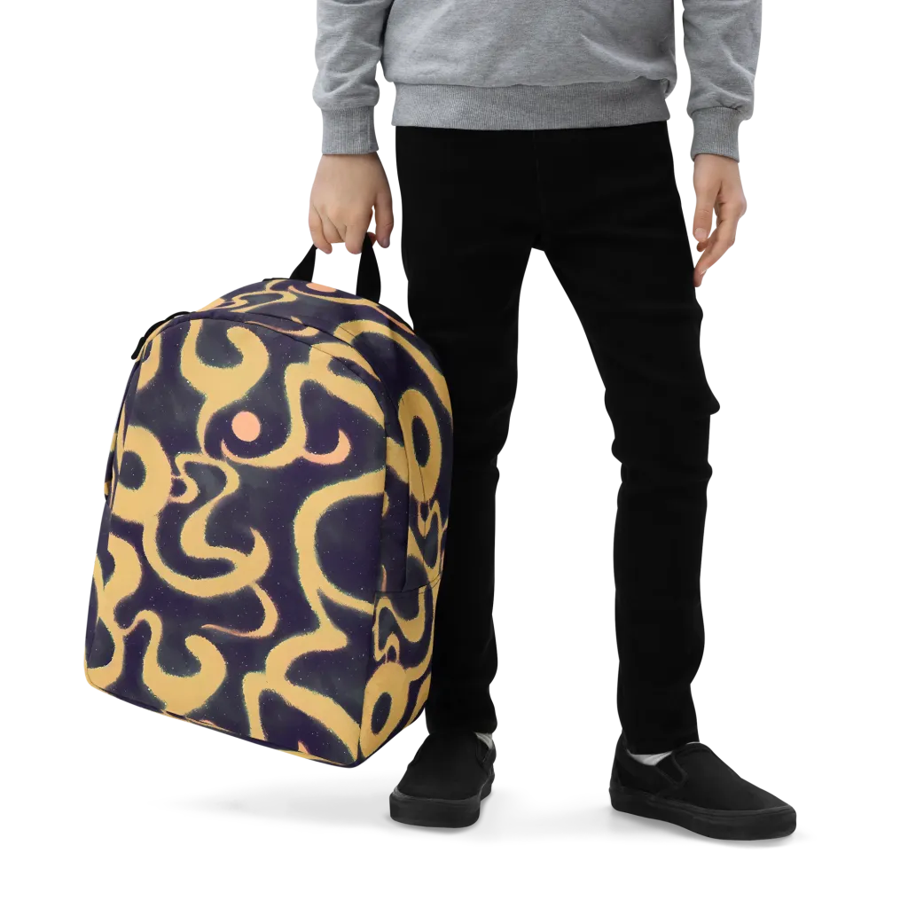 Midnight Ouroboros on Minimalist Backpack — Zoomed-in