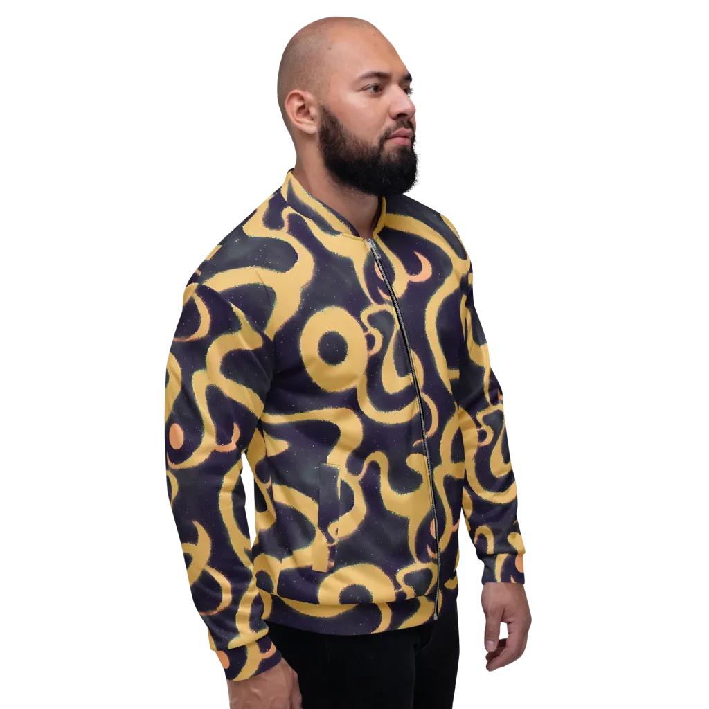 Midnight Ouroboros on Bomber Jacket — Right