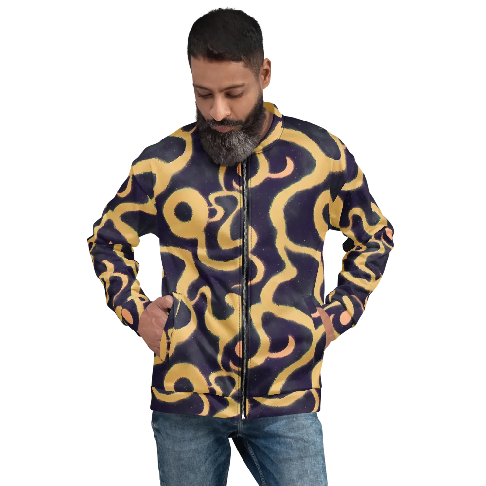 Midnight Ouroboros on Bomber Jacket — Front