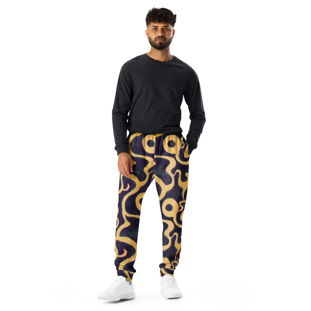 Midnight Ouroboros on Men's Joggers — Front