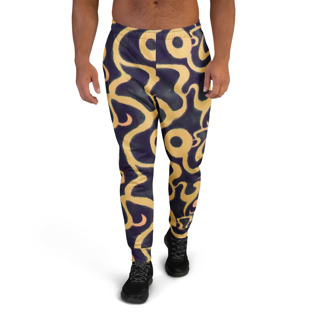Midnight Ouroboros on Men's Joggers — Front