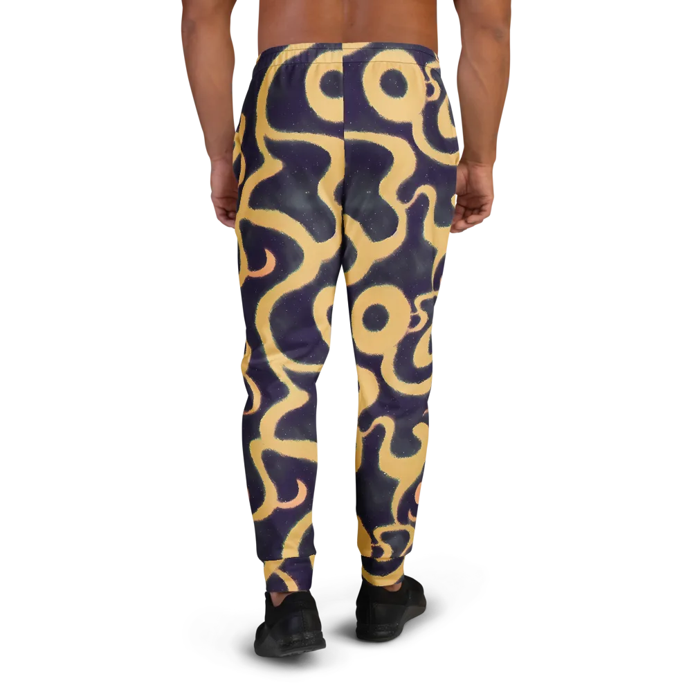 Midnight Ouroboros on Men's Joggers — Back