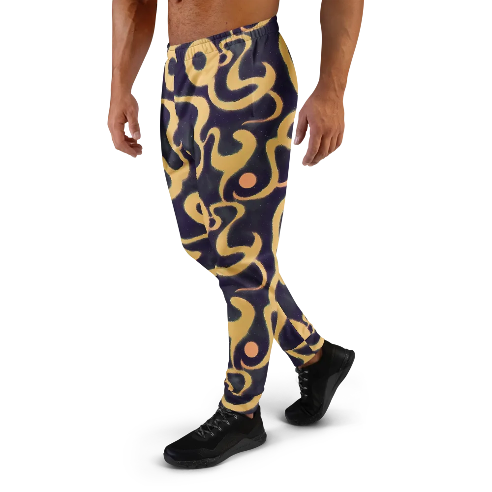 Midnight Ouroboros on Men's Joggers — Left