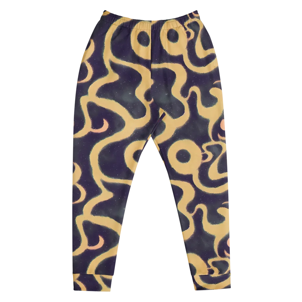 Midnight Ouroboros on Men's Joggers — Front