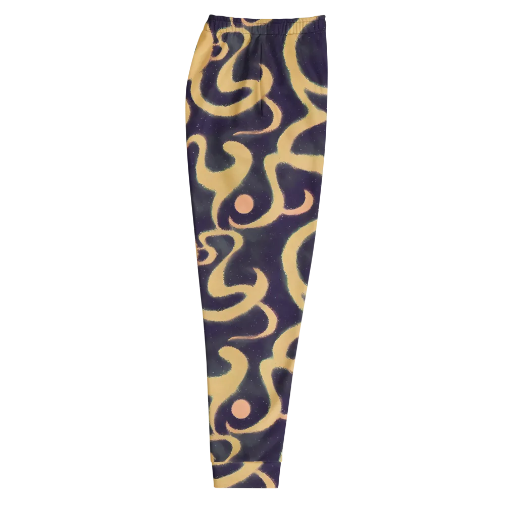 Midnight Ouroboros on Men's Joggers — Right