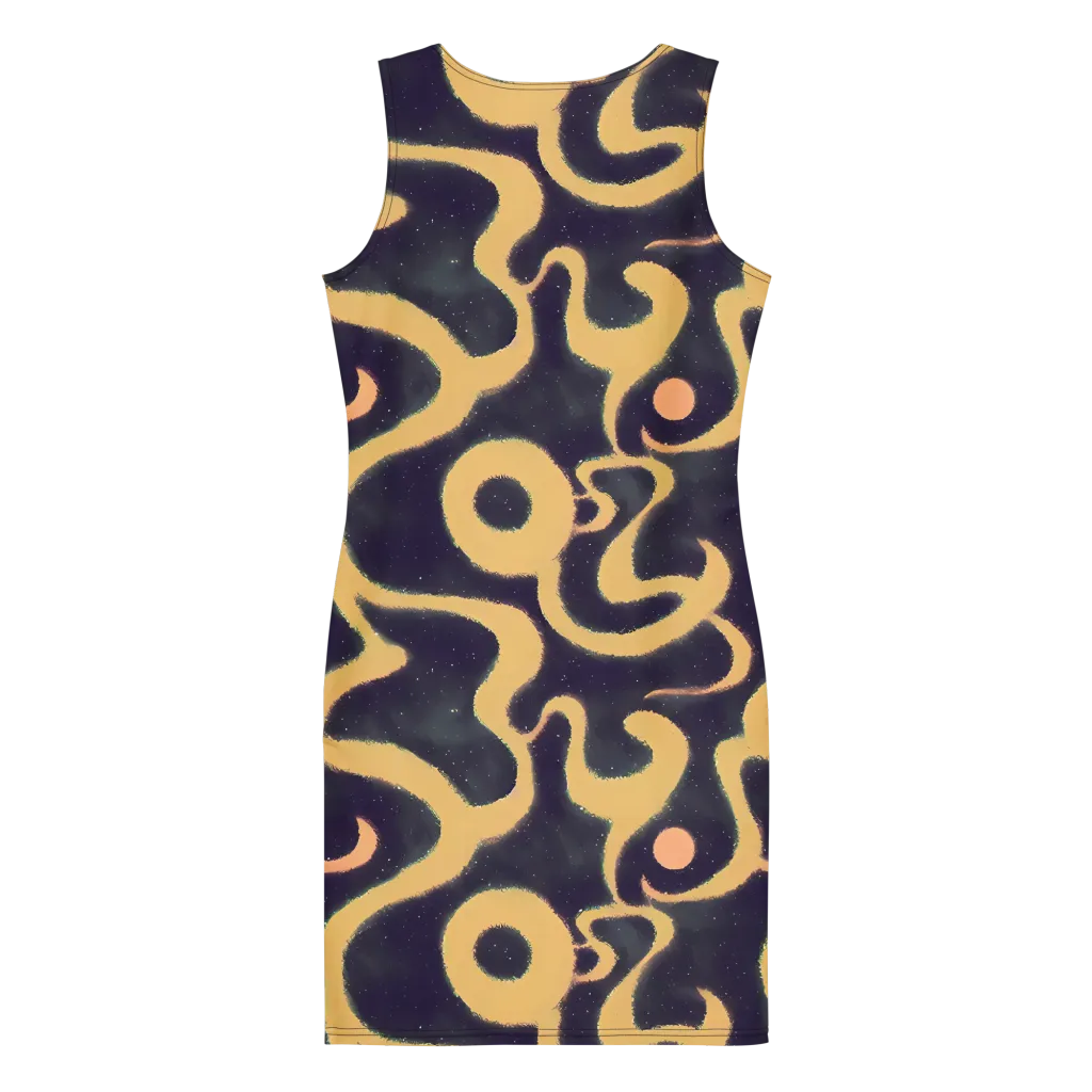 Midnight Ouroboros on Bodycon Dress — Back